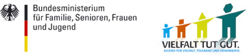 Logo des Bundesprogramms »VIELFALT TUT GUT. Jugend für Vielfalt, Toleranz und Demokratie«